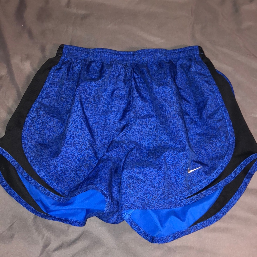 Blue NIKE running shorts